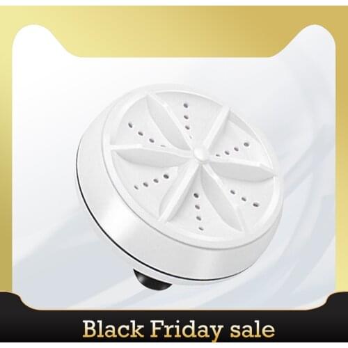 Machine à laver à ultrasons Turbo Portable, bulles d'air et rotation, Mini Machine à laver pour voyage