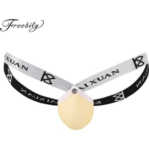 Mens Jockstrap U Shape Sponge Bulge Pouch Homme G-string Thong Briefs Underwear Open Butt Low Rise Male Jockstraps Panties