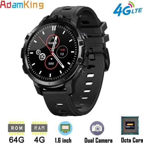 4G LTE Smart Watch Phone 1.6 Inch Full Cycle Full Touch Screen Helio P22 MTK6762 Octal-core CPU 4GB+64GB Smartwatch Thor 6 Phone