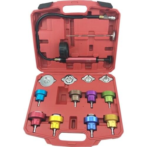 14PC Car Tool Universal Water Tank Detector Radiator COOLING SYSTEM Pressure Tester Kit