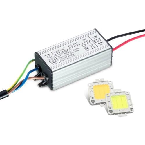 Vogliovoi Full Power Set Transformer 20W AC85-265V Waterproof Aluminum + 30MIL 3500K 6500K LED Chip For Bulb Floodlight