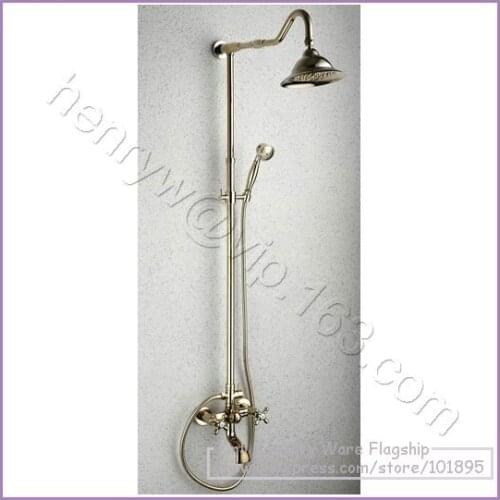 X9501SS - Luxury Wall Mounted Gold Color High Quality Brass Head Rain Overhead Shower Set