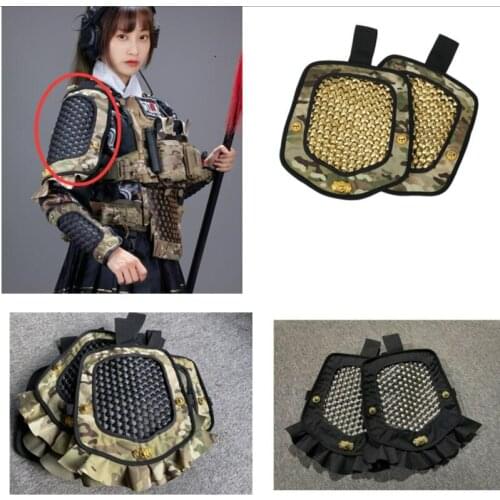 1 Pair Tactical Vest Sport Tactical Vest Universal Steel Metal Shoulder Protection