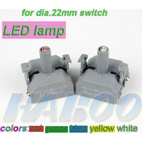 10pcs/lot manufacturer directly diametet 22mm elecreical reset/on-off switch led lighting lamp 6v 12v 24v 110v 220v with colors