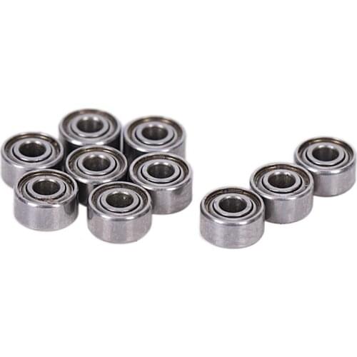 10pcs Miniature Sealed Metal Shielded Metric Radial Ball Bearing Model: MR52-ZZ 2x5x2.5Mm