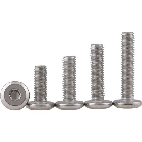 5pcs M6 galvanized Phillips round head screws cross pan headed lengthen screw bolts mechanical bolt GB818 12mm-120mm length