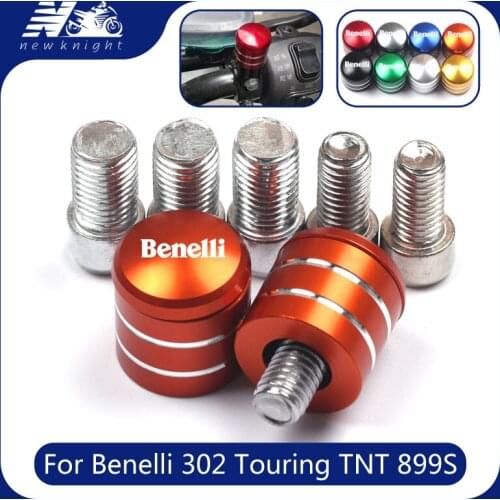 Motorcycle CNC Aluminum Rearview Handlebar Mirror Bolt Screws Mount Adapter For Benelli 302 Touring TNT 899S BN 600 GT 1200 GT