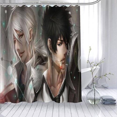 Psycho Pass Anime Shower Curtain 3D Waterproof Polyester Fabric Bath Curtain High Defintion Printing 12 Hooks For The Bathroom