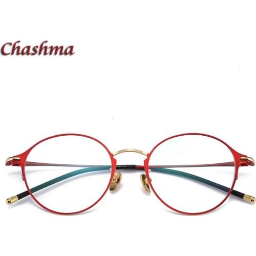 Chashma Titanium Retro Frame Wome Prescription Glasses Men Flexible Fashion Light Frame Optical Eyewear Spectacles Super Quality