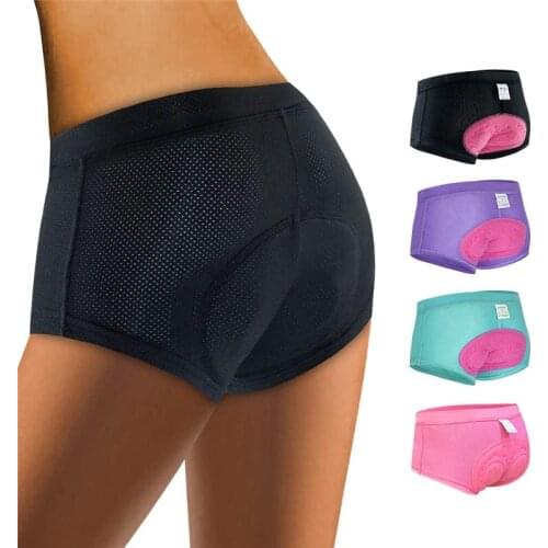 Hot Womens Cycling Underwear Sports Pattern Shorts Tight Bicycle Shorts Female Shorts Riding Bike Underpants NOV99