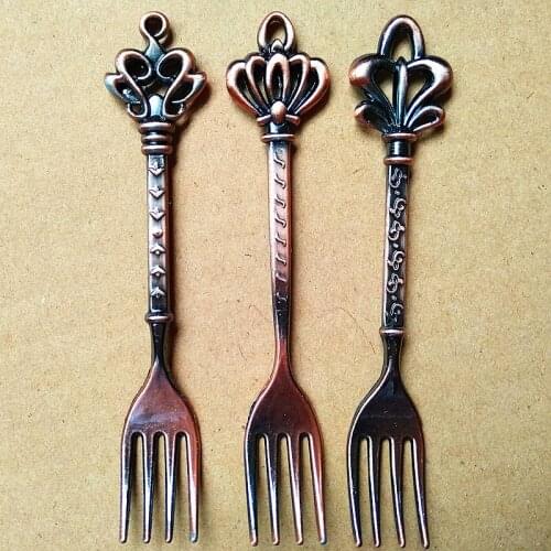 Coffee6Pcs/Set Spoon Set Vintage Table Spoon Antique Tea Spoons Coffee Royal Style Metal Carved Fork Tablespoons [3]