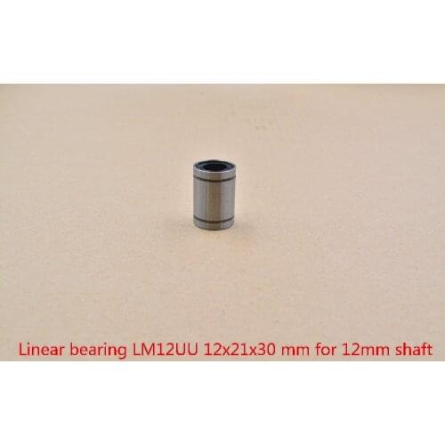 LM12UU LME12UU LM12UUAJ 12mm linear ball bearing bush bushing for 12mm rod round shaft 1pcs