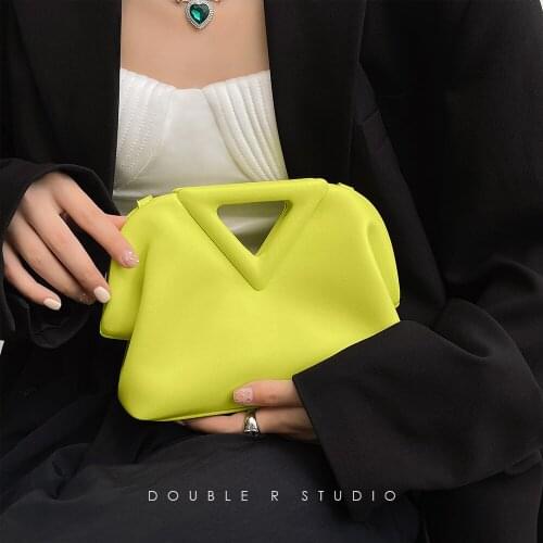 2021 new point cloud bag portable mini one shoulder cross bag bv inverted triangle bag dumpling bag womens bag small square bag