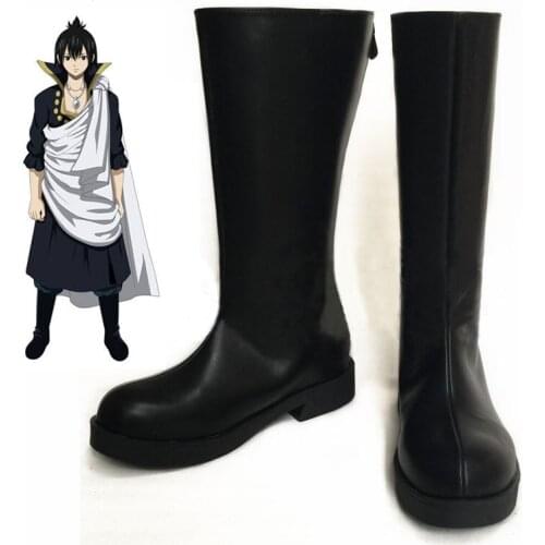 New Fairy Tail Shoes Anime Zeref Cosplay Boots