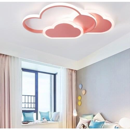 Cloud Ceiling Light Children Bedroom Light Modern LED Lights Child Cloud Chandelier Dimmable Indoor Lamp Lighting Fixtures