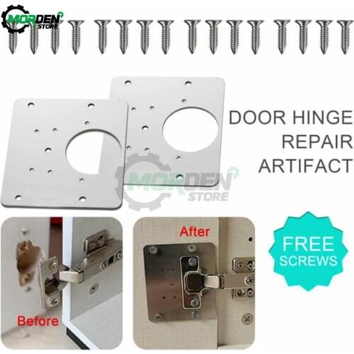 New Hinge Repair Plate for Cabinet Furniture Drawer Window Stainless Steel Table Plates Scharnier Door Hinger Accessories