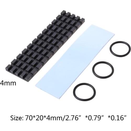 Pure Copper Graphene Heatsink M.2 NGFF 2280 PCI-E NVME SSD Thermal Pad Cooler