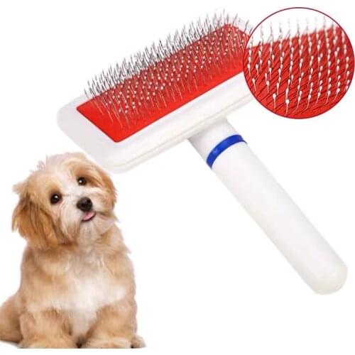 Pet grooming brush, dog hair brush, stainless steel needle grooming brush, flea removal, pet hair removal, cat comb, pet supplie