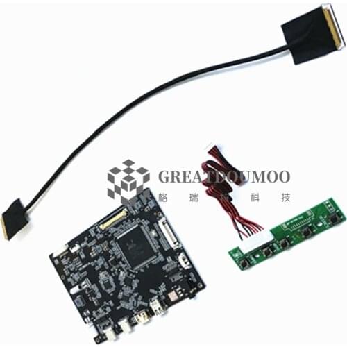 Type-C+mini DP+Audio +mini HDMI-compatible 4K LCD controlador Board For LP133UD1-SPA1 EDP 40Pin 3840X2160 LCD controller board