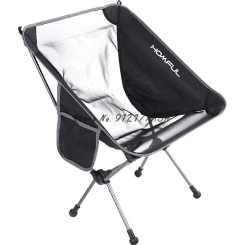 Outdoor Folding Chair Portable Leisure Chair Wild Beach Camping Sketch Fishing Moon Chair