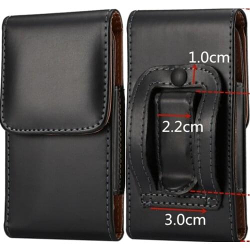 Universal Belt Clip Case for iPhone X/XS/XR/XS Max PU Leather Pouch for iPhone 6 6s 7 8 plus For Samsung S10 S9 Mobile Phone Bag