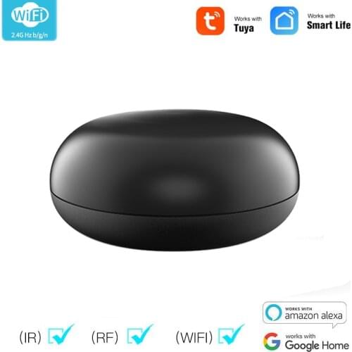 Tuya WiFi RF+IR Universal Remote Controller Smart Home Automation Module Work With Alexa Google Home For TV DVD STB Programable