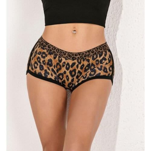 Women Sports Yoga Shorts Leopard Female Summer 2021 Sport Gym Shorts Fashion On Clothing Casual Sunscreen Pants