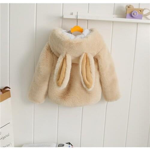 2020 Fashion Baby Girls Winter Outerwear & Coats Childrens Fur Girls Fur Coat Kids Faux Fur Fabric Clothes Fur Coat Q09