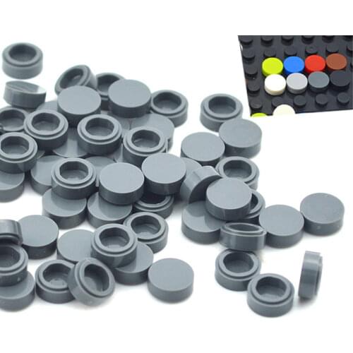 450pcs Building Block Accessories Round 1x1 Flat Studs 98138 Creative Building Blocks Compatible with leduo MOC Toys