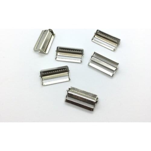 50pcs 1" 25mm Suspender Clips Hardware Adjuster Supplies Suspender Hardware