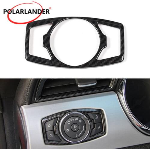 Car Accessories 1 PC Fashion Headlight Lamp Switch Cover Trim 3 Colors For 2015-2020 F/ord F150 Mustang Prevent Scratches & Wear