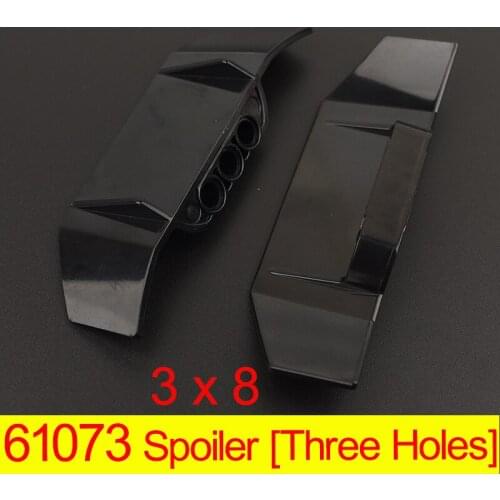 4PCS 61073 High-Tech Building Block Car Spoiler 3 x 8 [Three Holes] Bricks Accessories Compatible Parts MOC Education Toys
