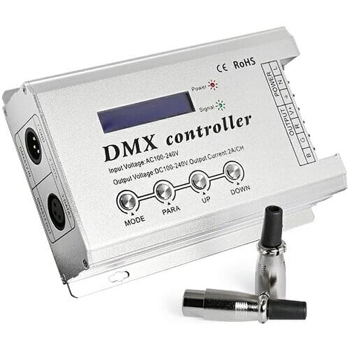 DMX300B AC 100-240V (50Hz/60Hz) 3CH High-Voltage DMX Controller with LCD display