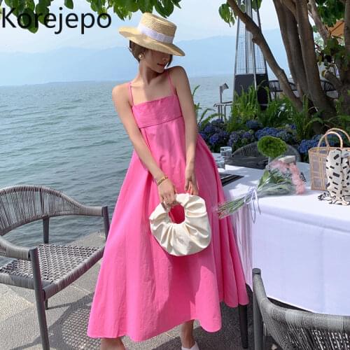 Korejepo Loose Summer Dresses