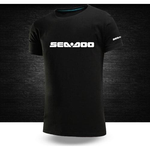 2021 Summer Mens Sea Doo Seadoo Moto Sport T-shirts Short Sleeves Round Neck Leisure Breathable Casual Man T Shirts