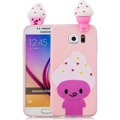 Lovely Cartoon Squishy Phone Cases for samsung galaxy S6 Case Cute Smiling Cloud Soft Silicone stress relief cover