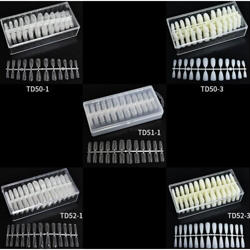 520pcs Stiletto/Coffin/Oval/Almond/Square ABS Full Cover Nail Tips High Quality 500pcs - Clear/Nature Press On False Nails Fake