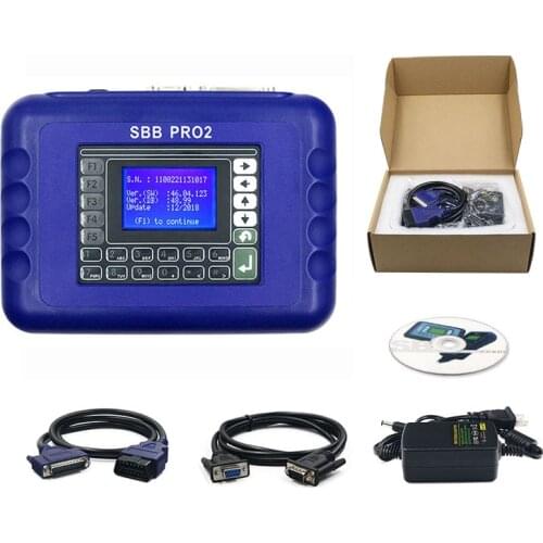 SBB PRO2 Key Programmer V48.88 Auto Key Programming Tool No Token Limitation Supports Cars to 2017.12