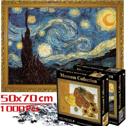 70*50 cm jigsaw puzzles 1000 pieces Assembling picture Landscape puzzles toys for adults games educational Montessori Toys