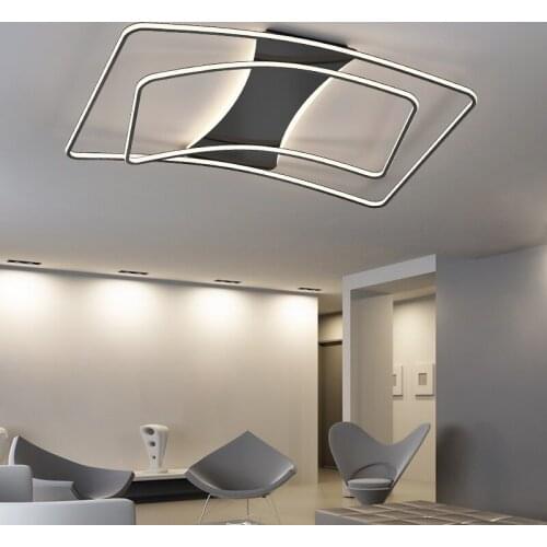 Creative modern led ceiling chandelier for living room bedroom study home lighting gold / black chandelier Fixtures AC90-260V