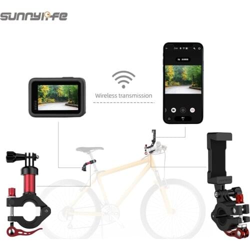 Universal Action Camera Holder Bicycle Mobile Phone Navigation Bracket Bike Seat Post Clamp for GoPro 9/Insta360 One R