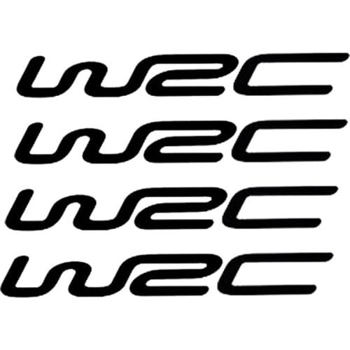 4 X World Cross Country Rally WRC Modified Car Stickers Personality Reflective Stickers Door Handle Wrist,14CM *2CM