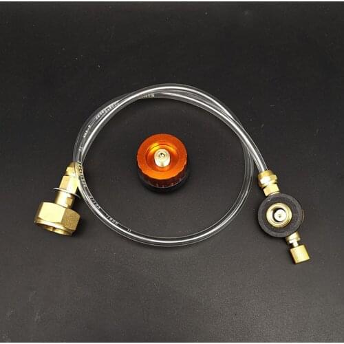 Outdoor Gas Stove Camping Hiking Gas Stove Propane Refill Adapter Easy To Install for Long Flat Cylinder Tank Tourist Equipment