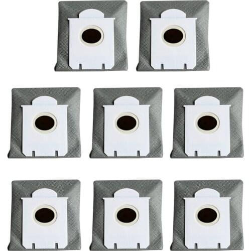 For FC8202 Vacuum Cleaner Accessories 8 Pieces Washable Dust Bag Dust Bag Replacement FC8021 HR6999