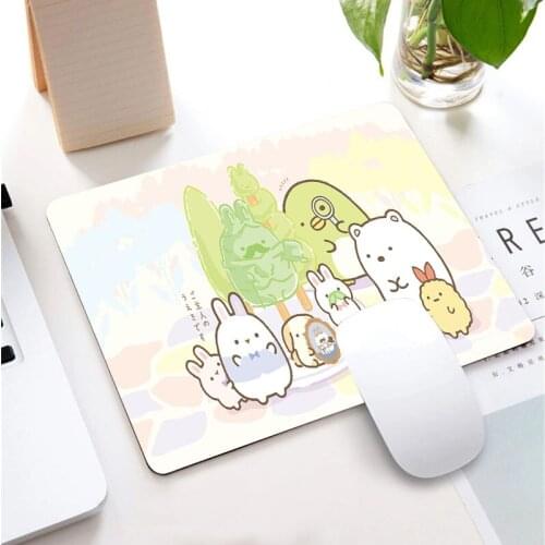 Anime Sumikkogurashi Mouse Pad Gaming Accessories Notebook Genshin Impact Cute Keyboard Pad Desktop Non-slip MousePad for LOL