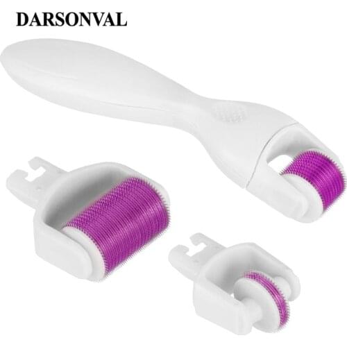 DARSONVAL DRS 3 in 1 Micro Needles Derma Roller Titanium roller Microneedle Machine For Skin Care And Body Treatment