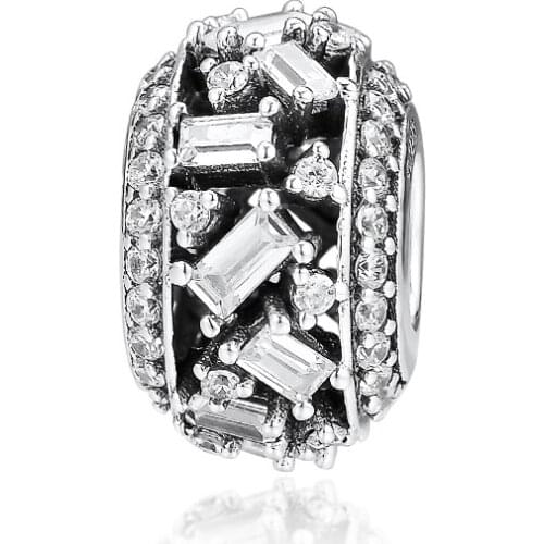 Fandola Chiselled Elegance Charms Fits Original Bracelet Argent 925 Sterling Silver Metal Beads for Jewelry Making kralen perles