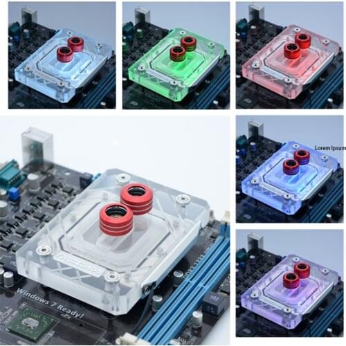 FREEZEMOD CPU Water Block 6mm Bottom Plate Large Area Diamond Pattern For AMD AM2 AM3 AM4 TR4, RGB AURA SYNC AMD-XPM