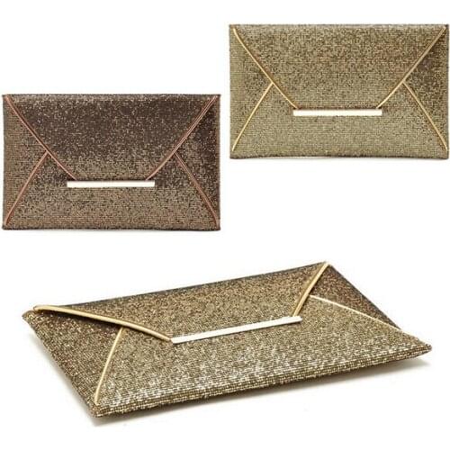 NEWHOTSTACY Women's Gold Clutches