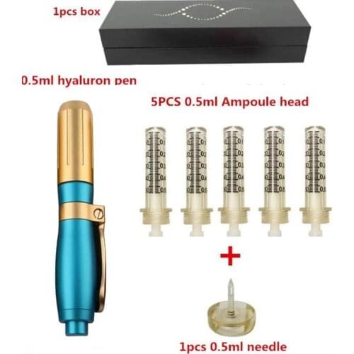 BLUE 0.5ML 0.3ML Hyaluronic Acid Pen Atomizer Hyaluronic Injection Gun Wrinkle Removal Anti aging Lifting Lip High Pressure